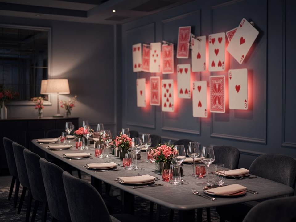 Salle préparée pour un événement privé MenuPauseFR.com